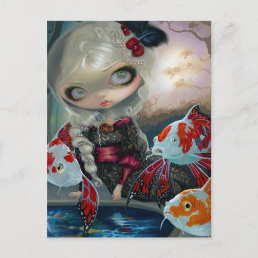 "Poissons Volants : Le Bassin des Carpes" Carte po (Devant)