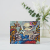 "Poissons Volants: Le Poisson-Lion" Briefkaart (Staand voorkant)