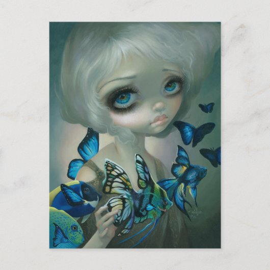 "Poissons Volants : Les Poissons Bleus" Carte pos (Devant)