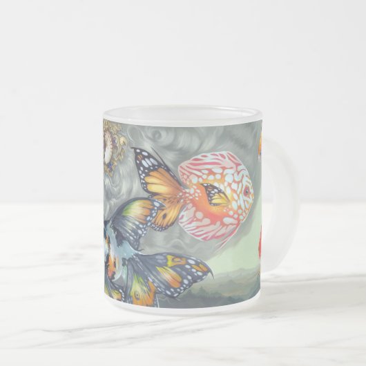 "Poissons Volants : Tasse de coiffure de La" (Devant droit)