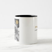 Poissons Zodiac Mug café noir et blanc (Centre)