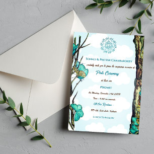 Poite Janeu Upanayanam Hindoeïstische draad Vlinde Kaart