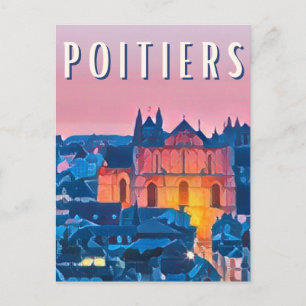 Poitiers Photo Vintage Briefkaart
