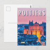 Poitiers Photo Vintage Briefkaart (Voorkant / Achterkant)