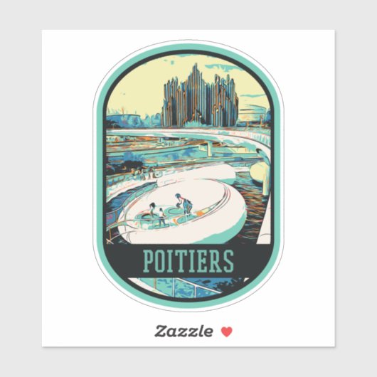 Poitiers science park futuroscope Frankrijk Sticker (Vel)