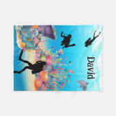 Poitrine au trésor trouvée Couverture en polaire (Devant (Horizontal))