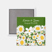 Poitrine blanche et coccinelle cadeau / Aimant de  (Recto/Verso)