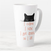 Poitrine de Kitty Anxiété Latte Mug (Angle droit)
