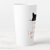 Poitrine de Kitty Anxiété Latte Mug (Devant)