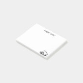 Poitrine de Panda Lazy Post-it® Notes 4 x 3 (Incliné)