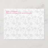 Poitrine rose de gerbera damask conseil de graduat (Dos)