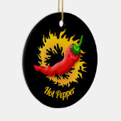 Poivre avec ornement en céramique flamme (Droite)