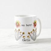 Poivrons chauds Bowling boules Mug (Devant droit)