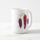 POIVRONS Grand Mug Blanc (Devant droit)