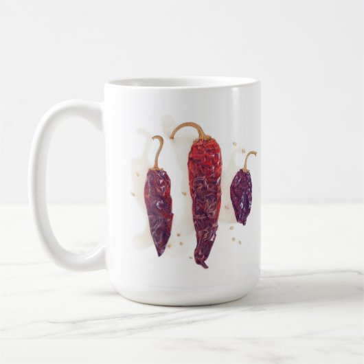 POIVRONS Grand Mug Blanc (Gauche)
