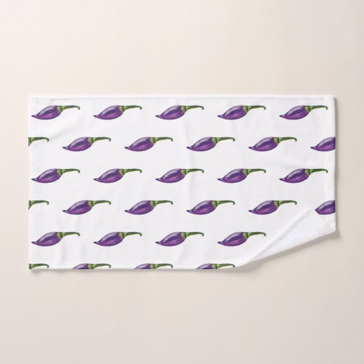 Poivrons pourpres (Serviette à main)