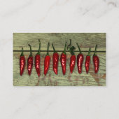 Poivrons rouges Mexicains Look Cartes de la place (Dos)