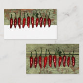 Poivrons rouges Mexicains Look Cartes de la place (Devant / Derrière)