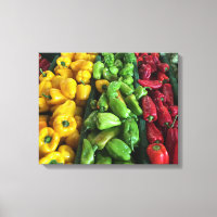Poivrons ! ! ! Toile enrobée 16x20