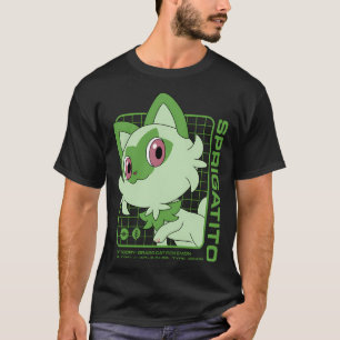 Pokã©Mon - Sprigatito Stats T-shirt