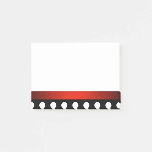 Poke A point Bordure rouge Post-it® Notes (Devant)