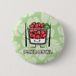 Poke bowl Hawaii ruw vissla, aku Ronde Button 5,7 Cm