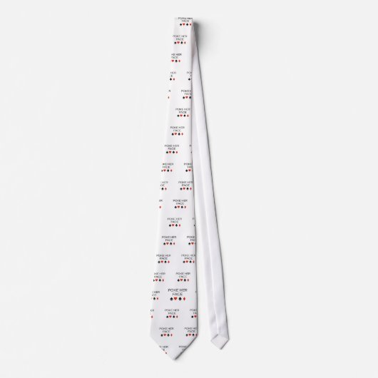 poke haar gezicht T-shirt Stropdas (Voorkant)