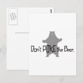 Poke het BEER niet Briefkaart (Voorkant / Achterkant)