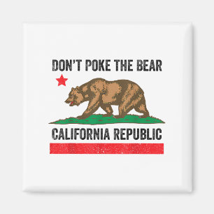 Poke niet het Beer van Californië Magneet