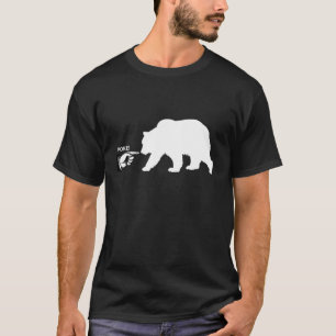 Poke The Bear Aanval Verdediging Grote Beer Zelfve T-shirt
