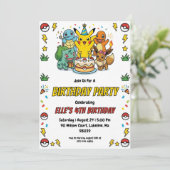 Pokémon Birthday Invitations (Debout devant)