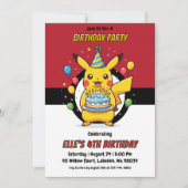Pokémon Birthday Invitations (Devant)