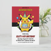 Pokémon Birthday Invitations (Debout devant)