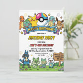Pokémon Birthday Invitations (Debout devant)