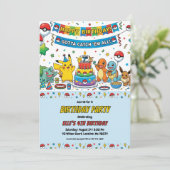 Pokémon Birthday Invitations Kaart (Staand voorkant)