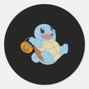 Pokémon Halloween Squirtle Met Zijn Trick or treat Ronde Sticker