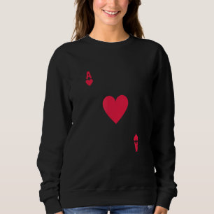 Poker Ace Heart Gambler Kaart Games Trui