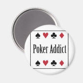 ** POKER ADDICT ** MAGNEET (Voorkant / Achterkant)
