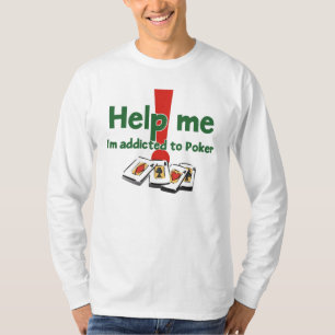 Poker Addict's lange mouw t-shirt