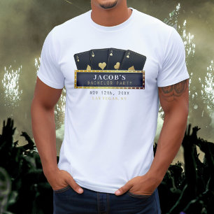 Poker Azen Goud & Zwarte Meisjesuitje T-shirt