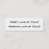 Poker bladwijzer visitekaartje (Achterkant)