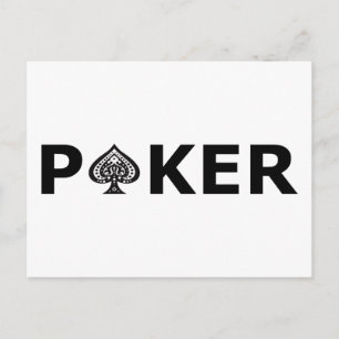 Poker Briefkaart