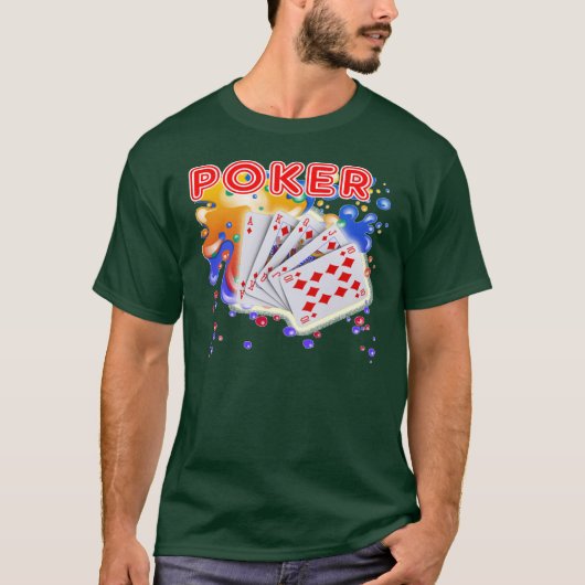 POKER BUBBLES T-SHIRT (Voorkant)