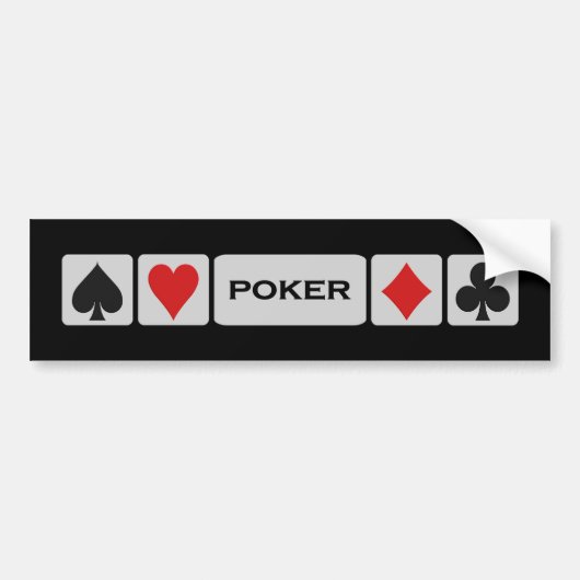 Poker bumpersticker (Voorkant)