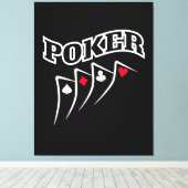 Poker Canvas Afdruk (Insitu (Houten vloer))
