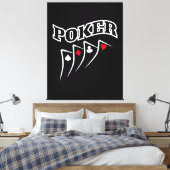 Poker Canvas Afdruk (Insitu (Slaapkamer))