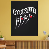 Poker Canvas Afdruk (Insitu (Woonkamer))