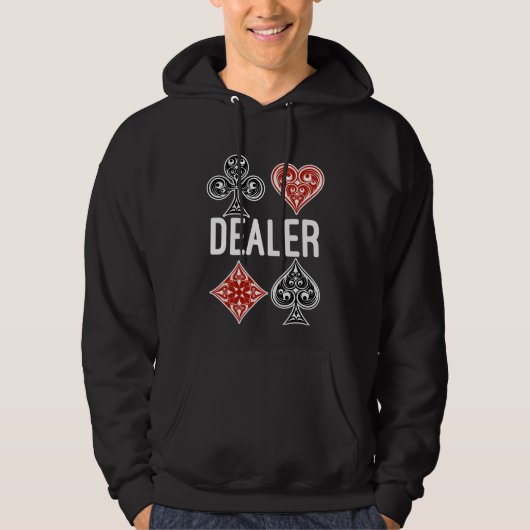 Poker Card Game Dealer Casino Lover Hoodie (Voorkant)