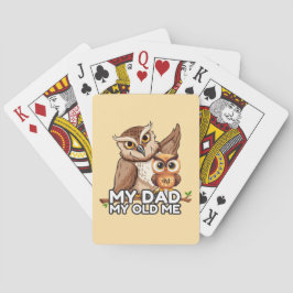 Poker Cards: Mijn vader Mijn oude ik (bruin) Pokerkaarten