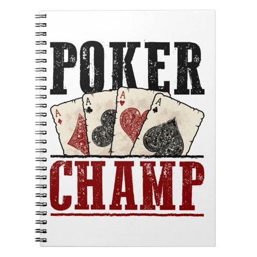 Poker Champ Player Tournament Notitieboek (Voorkant)